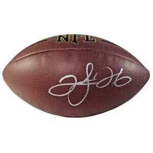 Clinton Portis Denver Broncos Signed NFL Football Proof Beckett BAS Autographed